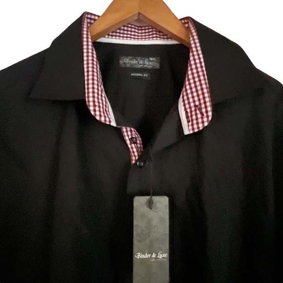 Binder de Luxe checkered trim buttoned shirt - Picture 3 of 7